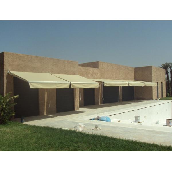 Aluminium high quality commercial semi cassette awning