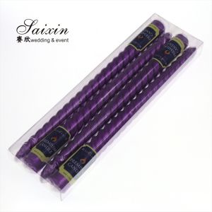 ZT-C012 High Quality Non Drip Taper Candle Handmade Custom Long Stick Flameless