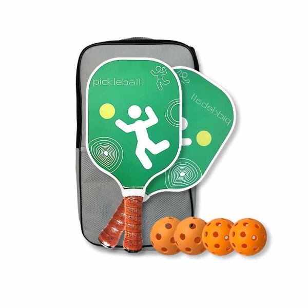 Premium Pickleball Set - Complete Pickle-Ball Equipment Bundle with Paddles,