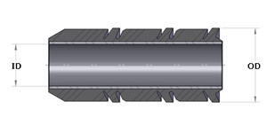 2 3/8" 3 1/2" Guiberson Rubber Swabbing Equipment Tube