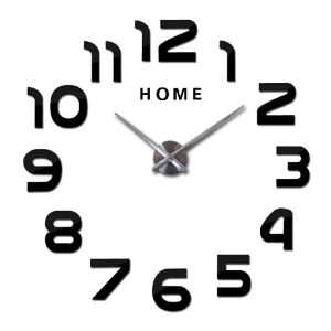 Big Acrylic 3D Personalized Wall Clocks DIY Numbers Decorative Giant Large Size