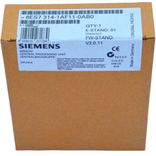 SIEMENS 6ES7314-1AF11-0AB0 CPU 314 CPU WITH MPI INTERFACE INTEGRATED 24 V DC