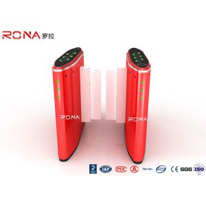 Cheap Alarm Flap Sliding Barrier Gate Security Passage Turnstile With IR Sensor for sale