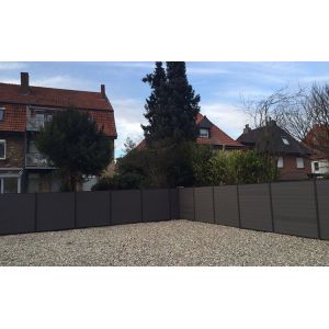 Cheap Environmental Protective Solid WPC Fence Panels With High Impact Resistant for sale