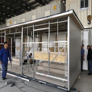 Outdoor Square Tube 1.2mm Prefabricated Modular Toilets