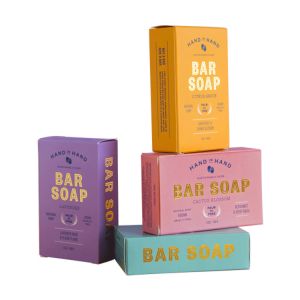 China Custom Logo Printing Paper Handmade Soap Bar Packing Boxes For Home Made Soap on sale