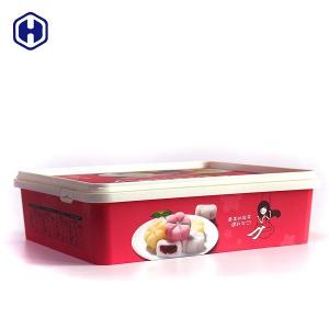 Cheap Food Grade IML Box Recyclable Odorless Small Square Plastic Containers for sale