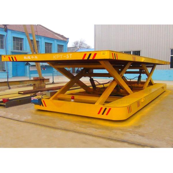Cross Bay Mounted Motorized Industrial Carts Hydraulic With Large Platform /