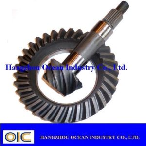 Various Sizes Crown Wheel and Pinion Spiral Bevel Gear with 4.11 1 Ratio