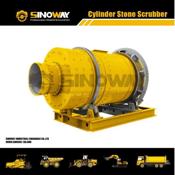 Ore Washing machine Cylinder Stone Scrubber 30r/min Barrel Speed