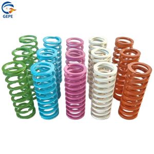 Orange 55CrSi Mold Spring High Strength Die Parts Flat Rectangular Spring