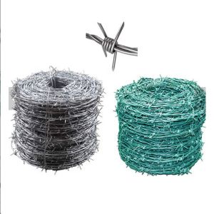 China Customized 25KG Hot Dipped Galvanized Barbed Wire Fencing Bwg16 - 1/2 4 Point on sale