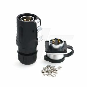China 2 Pin Waterproof Power Connector Male Cable Plug Female Panel Socket For RV Solar Port Furrion Solar Charge on sale