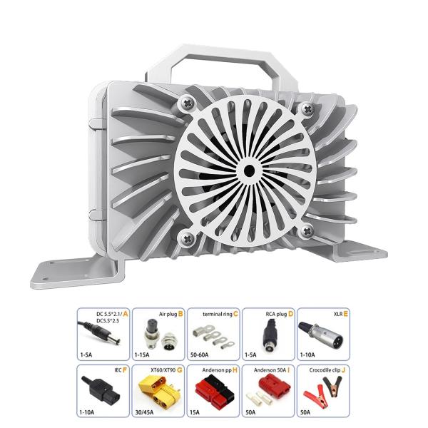 15A Output Current Golf Cart Battery Charger LED Display Screen Two-color LED