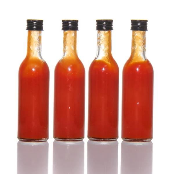 Quality Mini Empty Chilli Tomato Hot Sauce Bottles with Plastic Lid wholesale