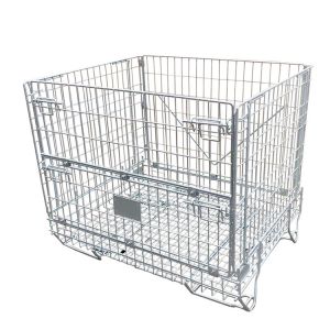 Steel Wire Mesh Storage Cages Welded Wire Firm Structure For Logistics