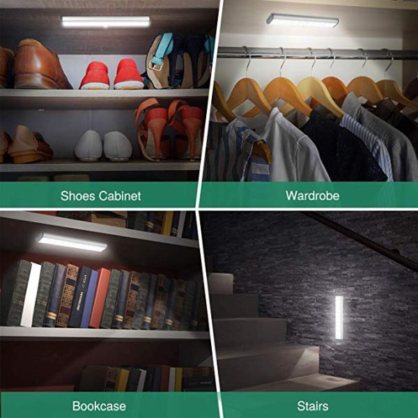 Wireless Rechargeable LED Motion Sensor Night Light 140LM IP20 3000K