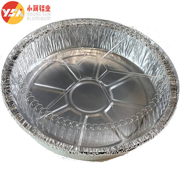 7 Inch Foil Pans With Lids Round Foil Trays Pizza Pie Pan With Clear Lid
