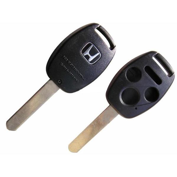 Quality silvery design automotive honda replacement keys shell with high rigidity wholesale