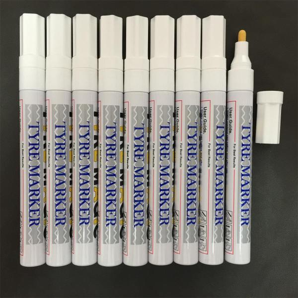 Customized Aluminum Barrel White Colors Permanent Tire Paint Marker Pen/ Paint Marker