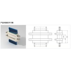 J30J 31-Core Female Micro Rectangular Connector – Straight Crimp Wire Type