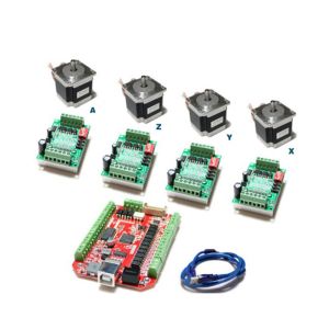 TB6560 3A CNC Router Controller 57mm Stepping Motor MACH3 USB CNC Program Driver