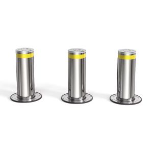 Hydraulic Telescopic Automatic Rising Bollards With Crash Tested PLC Control Box