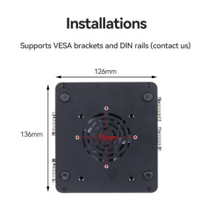 Intel Celeron J4125 Industrial PC With Dual LAN 4 COM DDR4 8GB And Linux