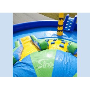 15m dia. tropic sea beach giant kids N adults inflatable water park with hill