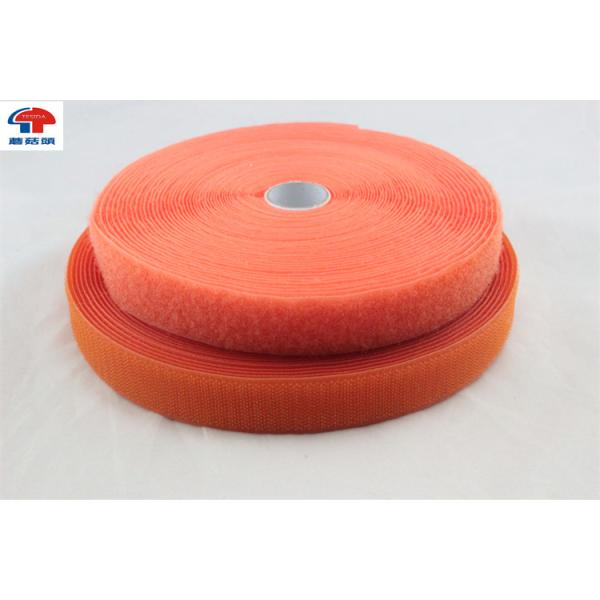 Quality 100% Nylon Orange heavy duty hook and loop Sew On For Bundle Belt wholesale