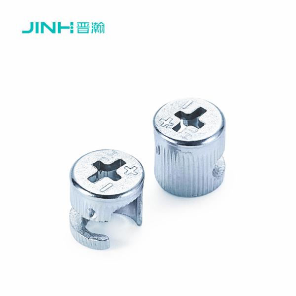 Quality Jinhan Jh-1040 Cabinet Fitting 12mm Cam Lock For Panel Furniture｜Cold Rolled Carbon Steel｜Zinc Plated｜Concealed Installation wholesale