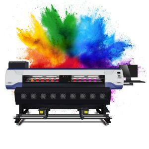 China 4 Heads 1.8m Inkjet Storm Jet Printer For Flex Banner Advertising on sale