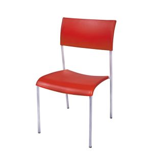 Stackable Impact Resistance Training Room Chairs With Square Backrest