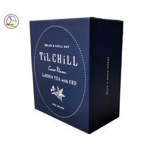 Recyclable Handmade Craft Paper Gift Box With Ribbon Decoration