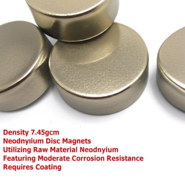 Density 7.45gcm Neodymium Disc Magnets Utilizing Raw Material Neodymium
