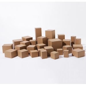 Biodegradable Brown White Folding Storage Packaging Rigid Kraft Paper Box with