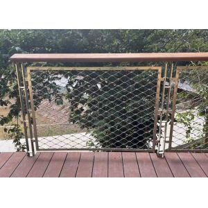 2.0mm 7*7 Wire Rope Mesh Anti Drop Steel Cable Netting PVC Coated