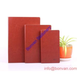 Cheap logo embossed diary book leather cover cheap notebook printing for students for sale