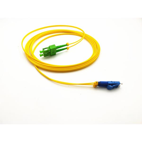 Mini Boot Fiber Optical Patch Cord LC/Upc To SC/Apc Single Mode Duplex G657A