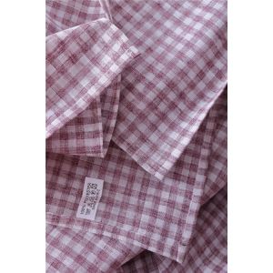 0.1mm - 0.3mm Thickness Checkered Table Cloth With Poly Viscose Fabric Material