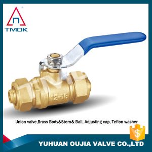 Cheap Control 22mm Gas Lever 600 Wog NPT Threaded Brass Ball Valve for sale