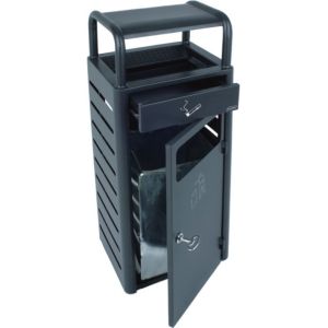 China 20L Ashtrays Bins Standing Ashtray Outdoor Metail With Paint Coating on sale