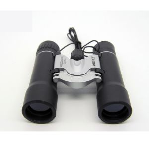 Telescope 10x25 Durable Compact Folding Binoculars For Adlut Black Color