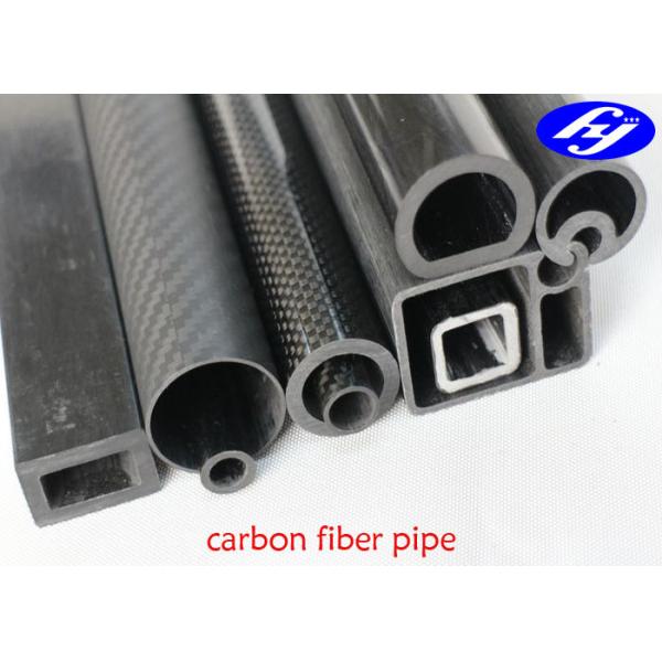 Quality Various Shape Carbon Composite Material , Special Section Pultrusion Carbon Fiber Tube wholesale