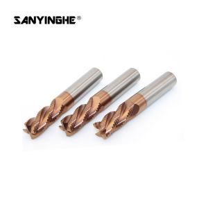 4 Flutes Flat CNC Carbide Roughing End Mills HRC45 55 60 65 Hard Milling Cutter