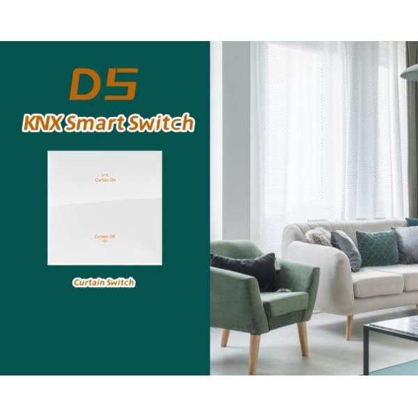 24V KNX Smart Switch Smart Home Assistant Glass Style Big Panel For Hotel /