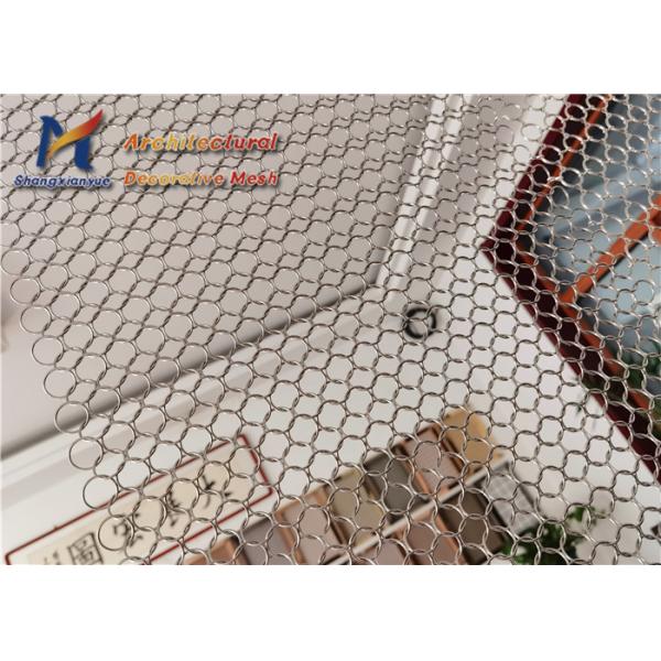 Mall Ring Mesh Curtain Divider 20mm Decorative Metal Mesh Sheets