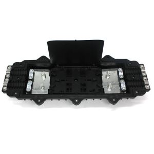 PP ABS 24 Cores Inline Fiber Optic Enclosure with 2 In 2 Out Ports for Secure