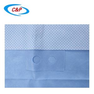 Waterproof SMS Blue Disposable Surgical Drape Split Sheet With Adhesive