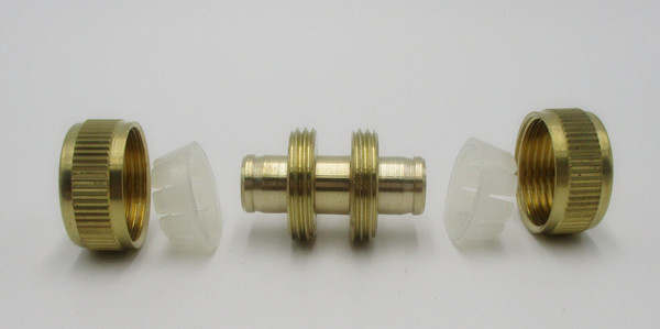 Garden Hose Mender Coupling 1/2" Brass Hose Pipe Fittings For Sprayer